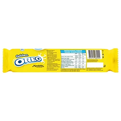 Oreo ▫️ Bolachas Golden de baunilha com recheio de creme com sabor a baunilha 154 g (embalagem de 4) 2