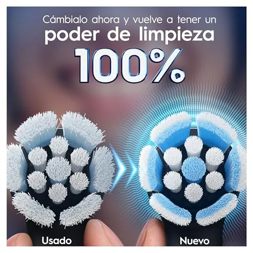 Oral-B ▫️ iO Gentle Care - Cabeças de escova de substituição originais, brancas, embalagem de 4 6