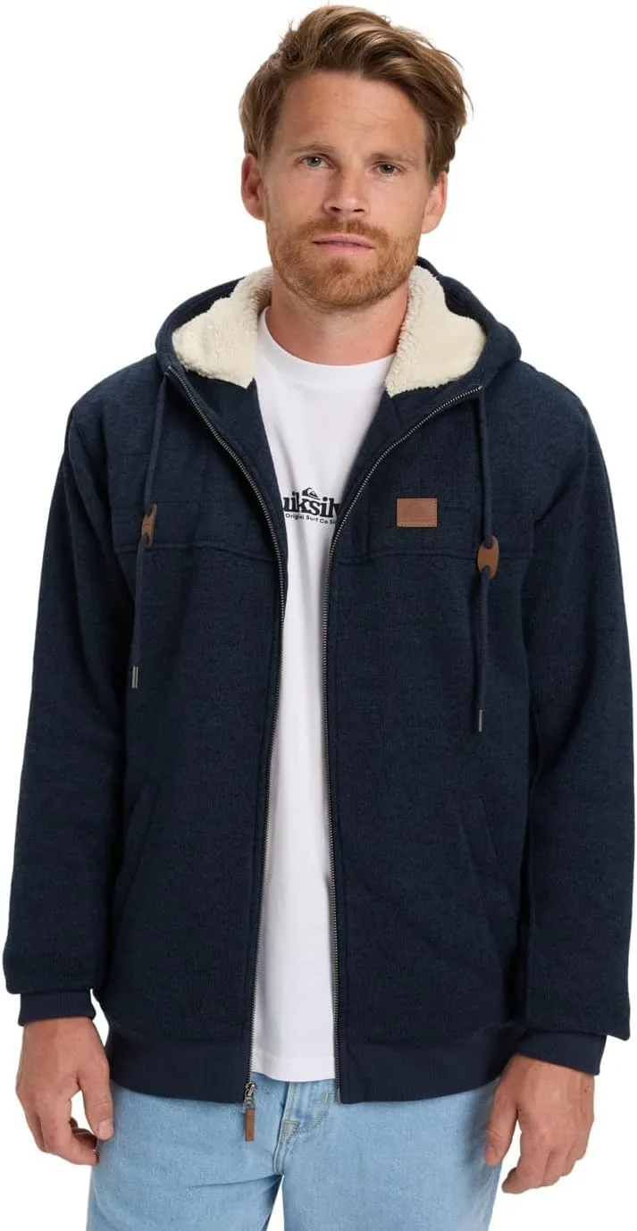 Quiksilver ▫️ Cypress Keller - Camisola com capuz e fecho de correr para homem