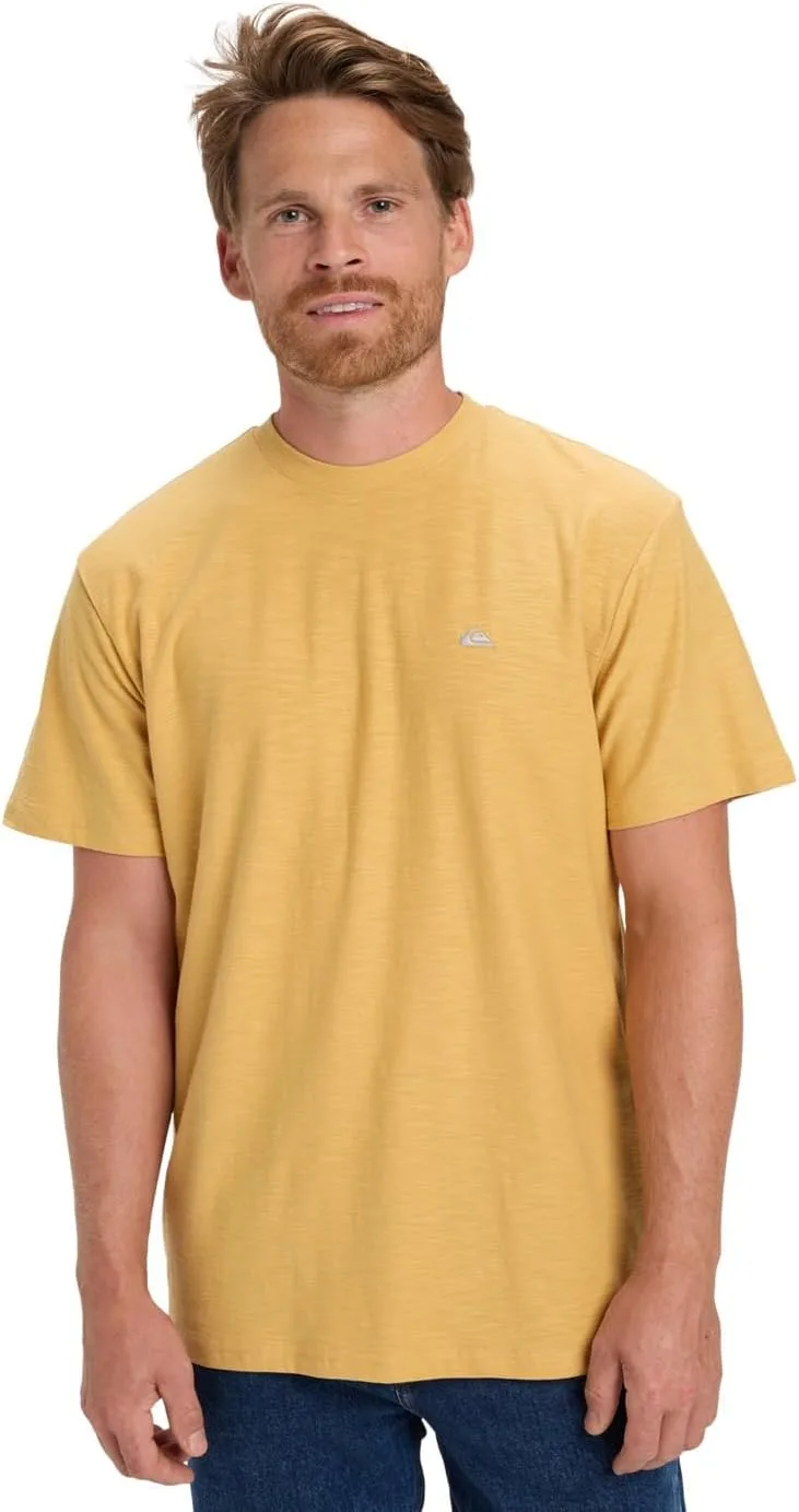 Quiksilver ▫️ T-shirt Slub de gola redonda para homem