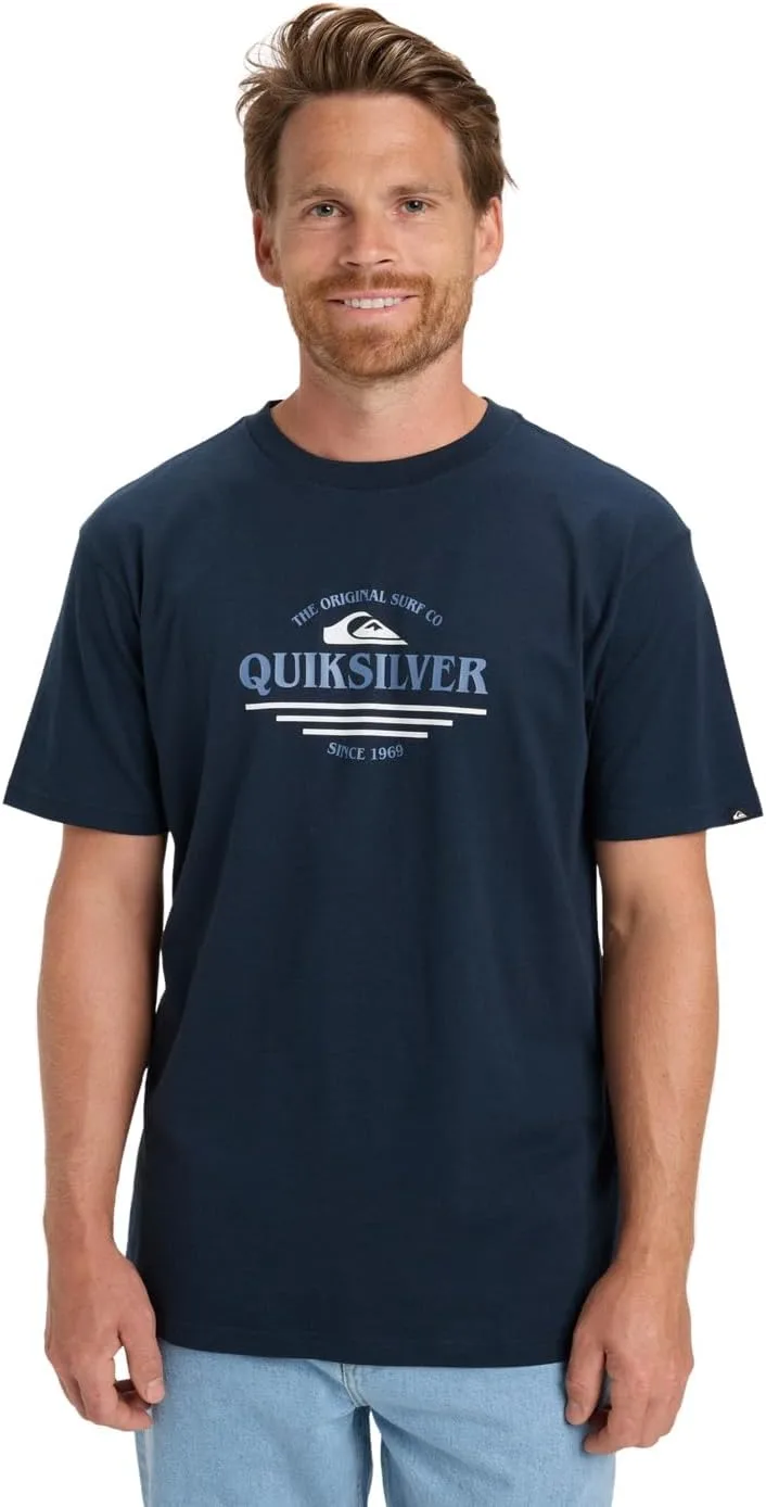 Quiksilver ▫️ Camiseta Type Line SS para homem (pacote de 1)