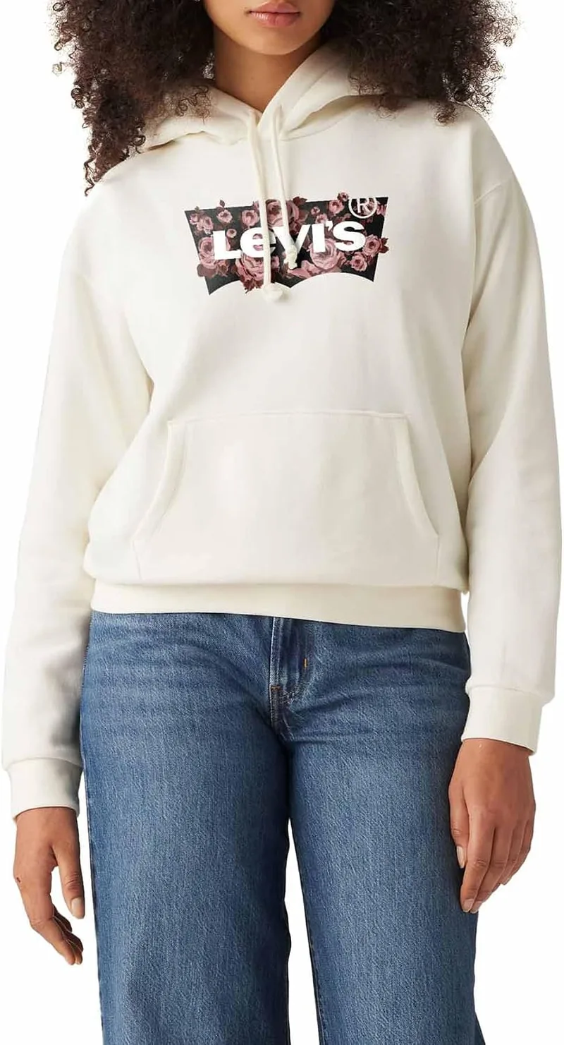 Levi's ▫️ Lse_GRAP Everyday Hoodie Whites - Camisola com capuz para mulher