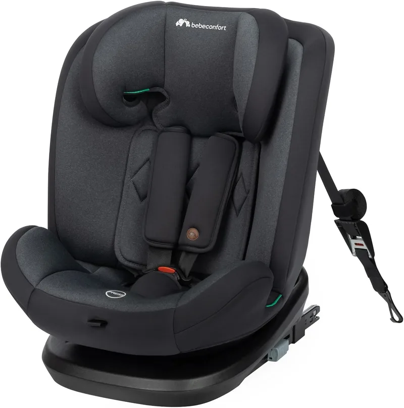 Bebeconfort ▫️ Ever Fix i-Size – Cadeira auto com sistema Isofix, grupo 123, reclinável em 4 posições, com proteções laterais, para crianças dos 15 meses aos 12 anos, Tinted Black