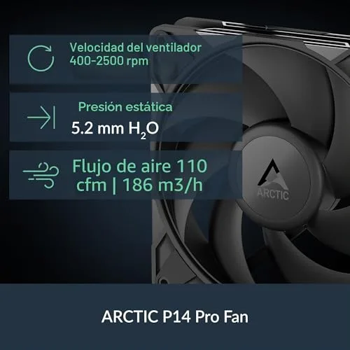 ARCTIC ▫️ Liquid Freezer III Pro 420 - Sistema de refrigeração AIO para CPU, 3 x 140 mm de refrigeração a água, radiador de 38 mm, bomba PWM, ventoinha VRM, compatível com AMD AM5/AM4 e Intel LGA1851/1700, placa de contacto - Preto 3