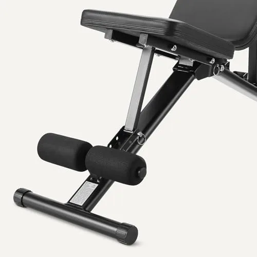Amazon Basics ▫️ Banco de musculação ajustável para treino, dobrável, para ginásio em casa, Preto, 135 x 38 x 116 cm 3