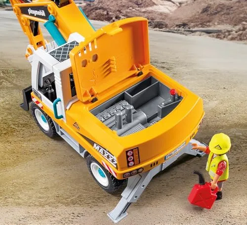PLAYMOBIL ▫️ Action Heroes | Grande Escavadora | Brinquedos de construção para crianças | Conjunto de Escavadora | para crianças a partir dos 4 anos | 71749 3