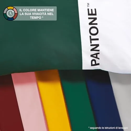 osama home ▫️ Pantone™ – Conjunto de colcha individual de algodão para cama individual, composto por uma colcha de 155 x 200 cm, com aba de 40 cm + fronha de 50 x 80 cm, conjunto de colcha 4
