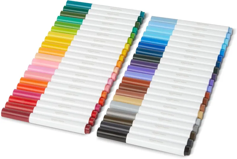 Amazon Basics ▫️ Broad Line - Marcadores laváveis, embalagem de 40, multi-cores