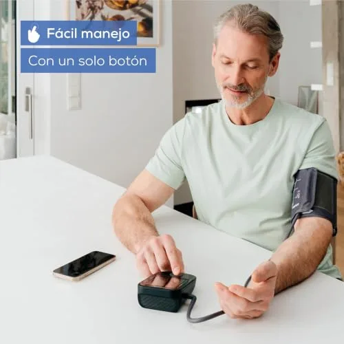 Beurer ▫️ BM 48 - Esfigmomanómetro de braço, funcionamento simples com um único botão, medição suave e rápida, deteção de arritmias, 22-42 cm, com aplicação, transferência de dados para o Apple Health e muito mais 2