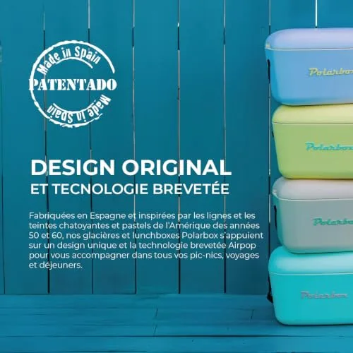 Polarbox ▫️ CoolerBag 20L Verde Lima - Pop com Alça Malva 7