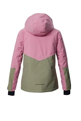 killtec ▫️ Ksw 207 Grls Ski Jckt Casaco de esqui/casaco funcional com capuz e proteção contra a neve para meninas 2