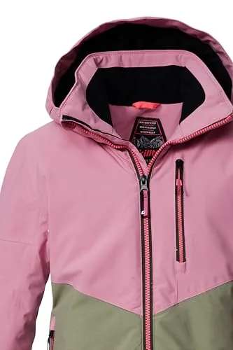 killtec ▫️ Ksw 207 Grls Ski Jckt Casaco de esqui/casaco funcional com capuz e proteção contra a neve para meninas 3