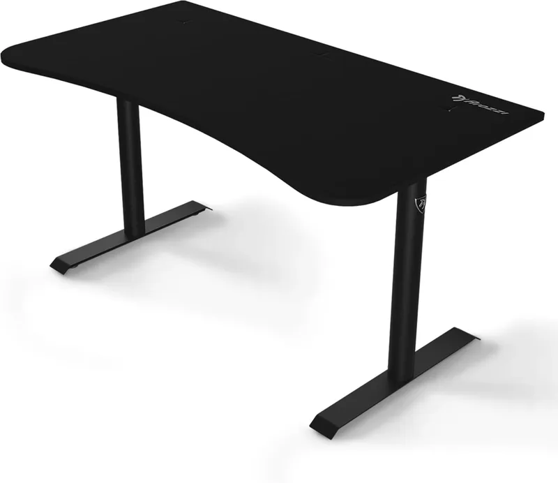 Arozzi ▫️ Arena Medium - Secretária Gaming compacta com superfície completa, estrutura metálica e gestão de cabos. Versão média. - Preto