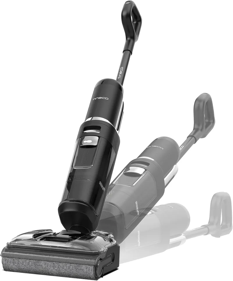 Tineco ▫️ Floor One S7 Stretch Ultra, Aspirador sem fios para limpeza a seco e a húmido, 21 000 Pa, Design anti-emaranhamento com posição horizontal de 180°, 50 minutos de autonomia, Autolimpeza FlashDry a 85 °C