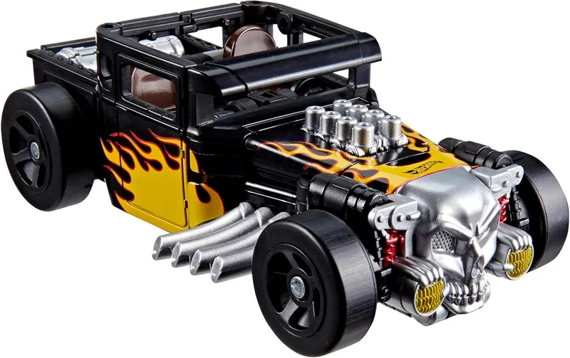Transformers ▫️ Collaborative, Hot Wheels, Figura Conversível do Bone Shaker®