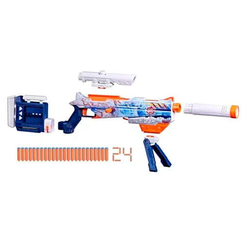 Nerf ▫️ Equipamento Lançador Arctic Zerostriker e Dardos N1 2