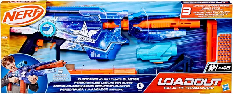 Nerf ▫️ Conjunto Lançador Galactic Commander com 48 Dardos N1