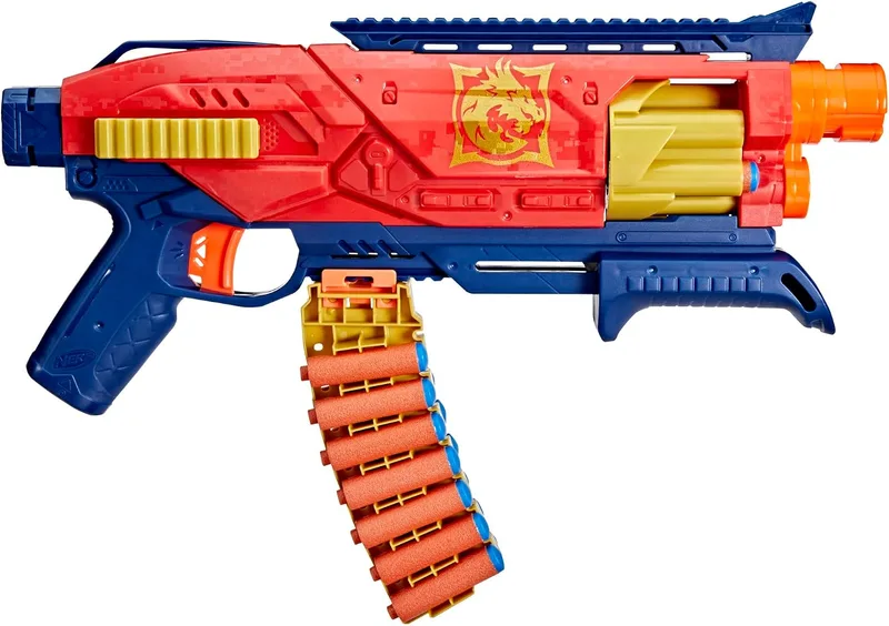 Nerf ▫️ Hasbro Loadout, Shadowspeed Recon, Lançador Personalizável, 14 Dardos de Espuma N1, Acessórios Adaptáveis, Canhão Giratório, Modo de Salva, Competição, Diversão com Amigos, Presente para crianças