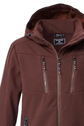 Killtec ▫️ Kow 79 Mn Sftshll Jckt Casaco Softshell com capuz e fecho de correr para homem 3
