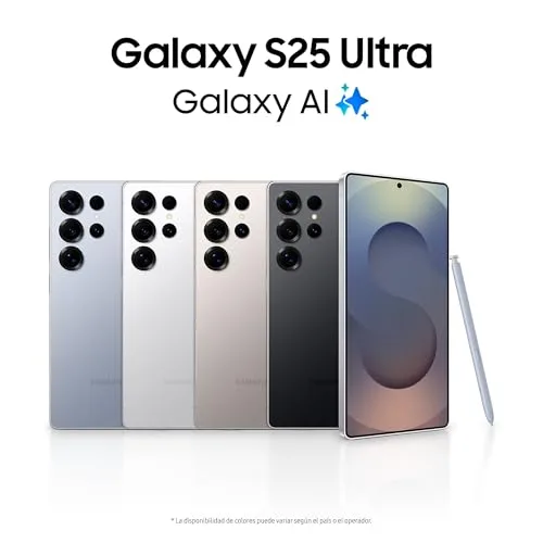 Samsung ▫️ Galaxy S25 Ultra 256 GB – Telemóvel com IA, Galaxy AI, 12 GB de RAM, câmara de 200 MP, Dual SIM, IP68, garantia do fabricante de 3 anos + 1 ano extra, Preto Titânio (Versão Espanhola) 2