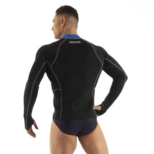 SEAC ▫️ Lover - Casaco de neoprene superelástico de manga comprida com fecho frontal para mergulho, natação, surf, canoagem e desportos aquáticos 2