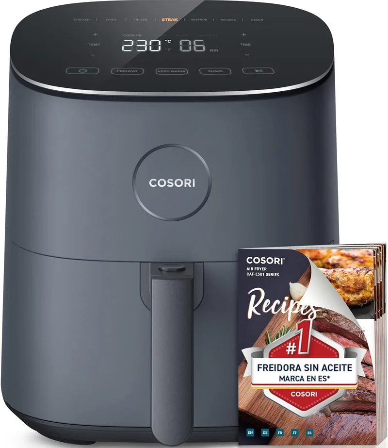 Cosori ▫️ Fritadeira de ar quente resistente, 4,7 L, 9 modos, máx. 230 °C, silenciosa