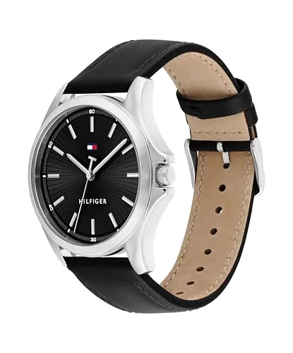 Tommy Hilfiger ▫️ Relógio analógico de quartzo para homem, modelo Bruce, com bracelete em silicone e aço inoxidável 2
