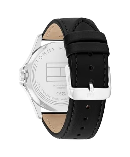 Tommy Hilfiger ▫️ Relógio analógico de quartzo para homem, modelo Bruce, com bracelete em silicone e aço inoxidável 3