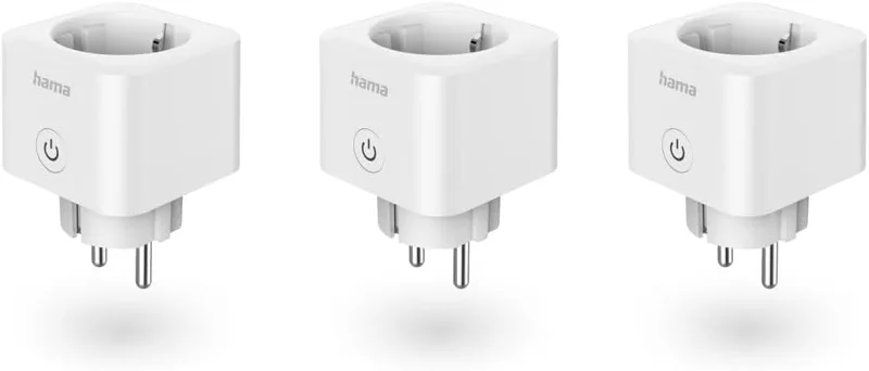 Hama ▫️ Tomada Inteligente Wi-Fi - Conjunto de 3 - Branco