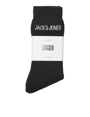 JACK & JONES ▫️ Meias de ténis Jacregen, embalagem de 5 pares, Jnr Noos Jacregen Jnr Noos - Meias de ténis (5 unidades) Homem (embalagem de 3) 3