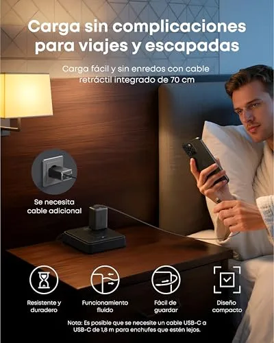 Anker ▫️ Carregador Nano para iPhone, carregamento rápido de 35 W, USB-C, com 2 portas 3