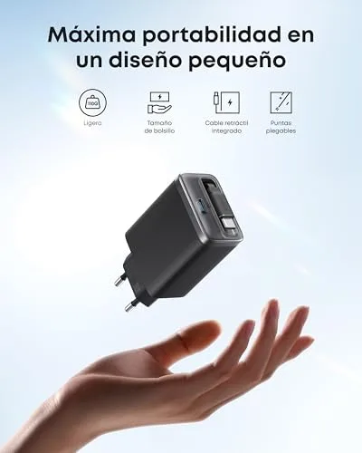 Anker ▫️ Carregador Nano para iPhone, carregamento rápido de 35 W, USB-C, com 2 portas 5
