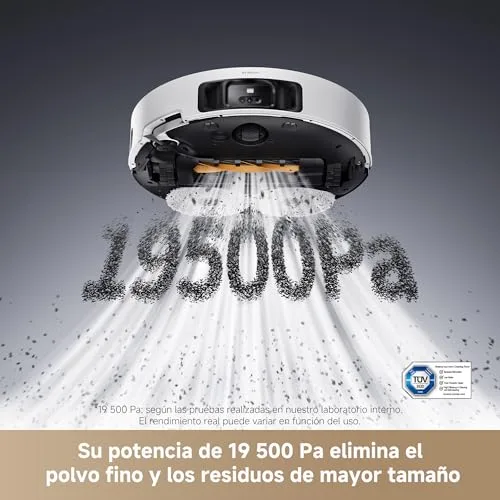 dreame ▫️ L50 Pro Ultra – Aspirador e esfregador robótico, 19 500 Pa, autolimpeza do esfregão, deteção inteligente de obstáculos, limpeza com água quente a 75°, aspirador robótico com câmara para animais de estimação 4