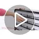Amazon Basics ▫️ Gaveteiro organizador, 24 compartimentos de plástico com divisórias para escritório/artesanato/ferramentas, montagem na parede, 16 x 54,1 x 40,1 cm, preto 6