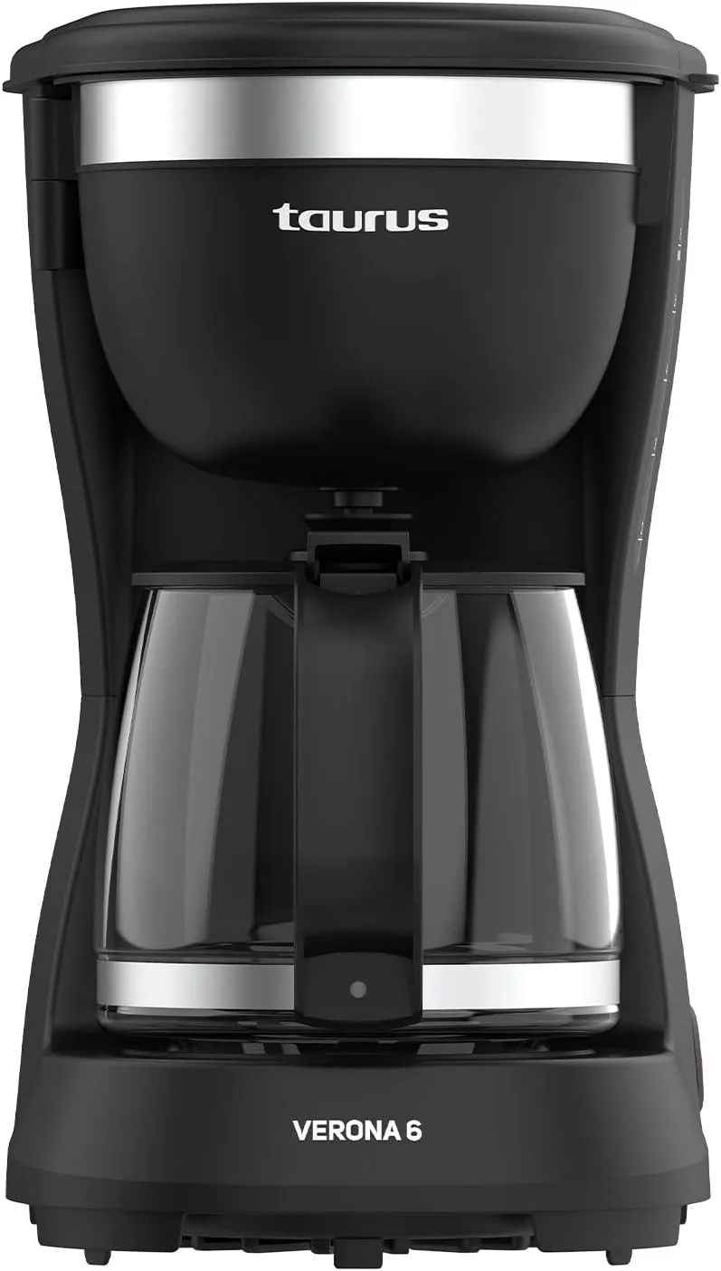 Taurus ▫️ Máquina de café por gotejamento de 600 W, 600 ml, jarro de vidro, filtro permanente