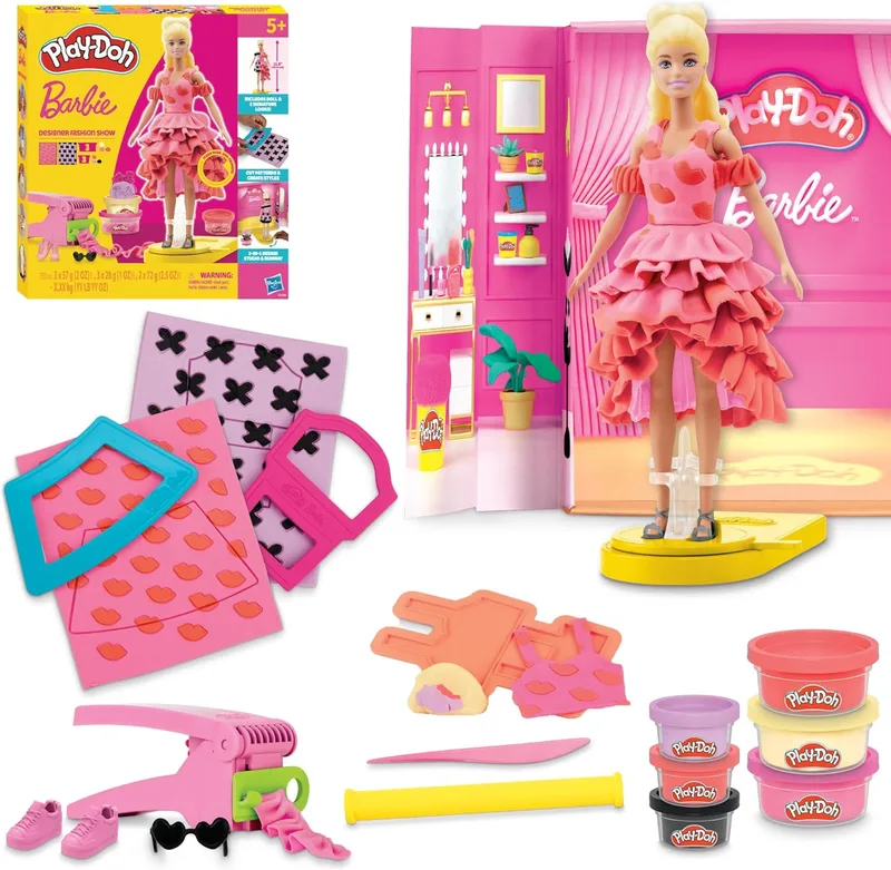 Play-Doh ▫️ Barbie, Desfile de Moda, Conjunto de Brinquedos
