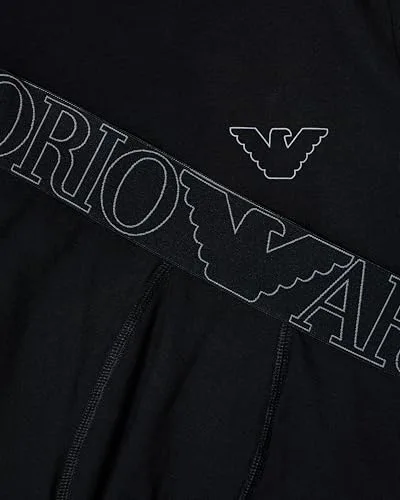 Emporio Armani ▫️ Camisola Megalogo + Calções de banho justos para homem 2