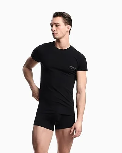 Emporio Armani ▫️ Camisola Megalogo + Calções de banho justos para homem 3
