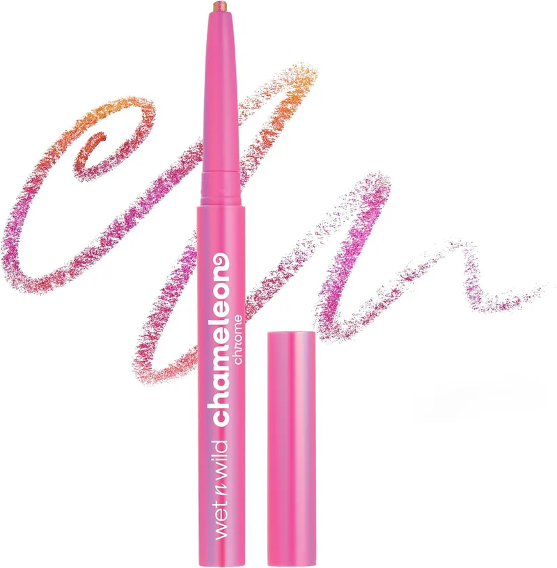 Wet n Wild ▫️ Chameleon Chrome – Delineador de olhos retrátil à prova de água com pigmentos iridescentes que refletem a luz, criando uma mudança de cor dinâmica; não mancha e dura até 18 horas, Planet Disco