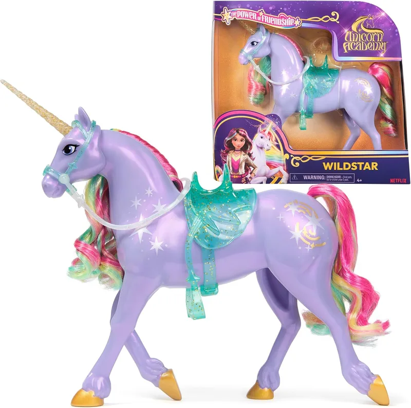 Unicorn Academy ▫️ Wildstar Power of Friendship - Bonecas e unicórnios semitransparentes para crianças a partir dos 4 anos