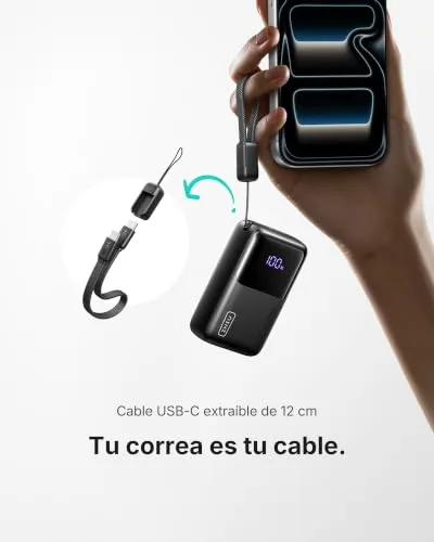 INIU ▫️ Power Bank de 10 000 mAh, Ultra Mini com Carregamento Rápido de 45 W, Bateria Externa 5