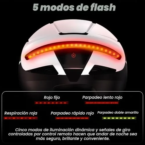 Favoto ▫️ Capacete para bicicleta elétrica e de estrada para homem com pisca-pisca, para adultos 6