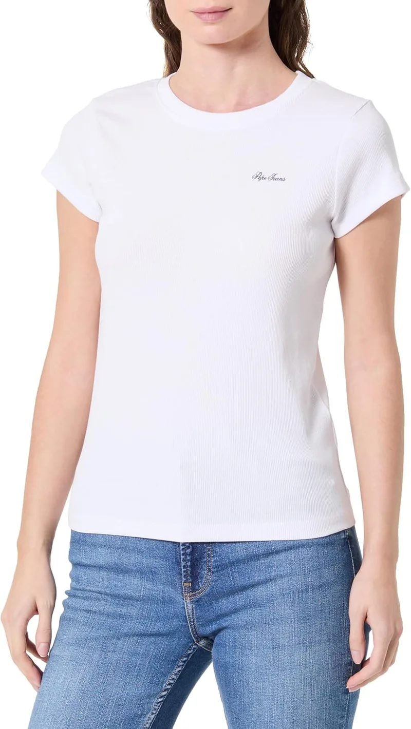 Pepe Jeans ▫️ Camisola de manga curta W Basic Rib para mulher
