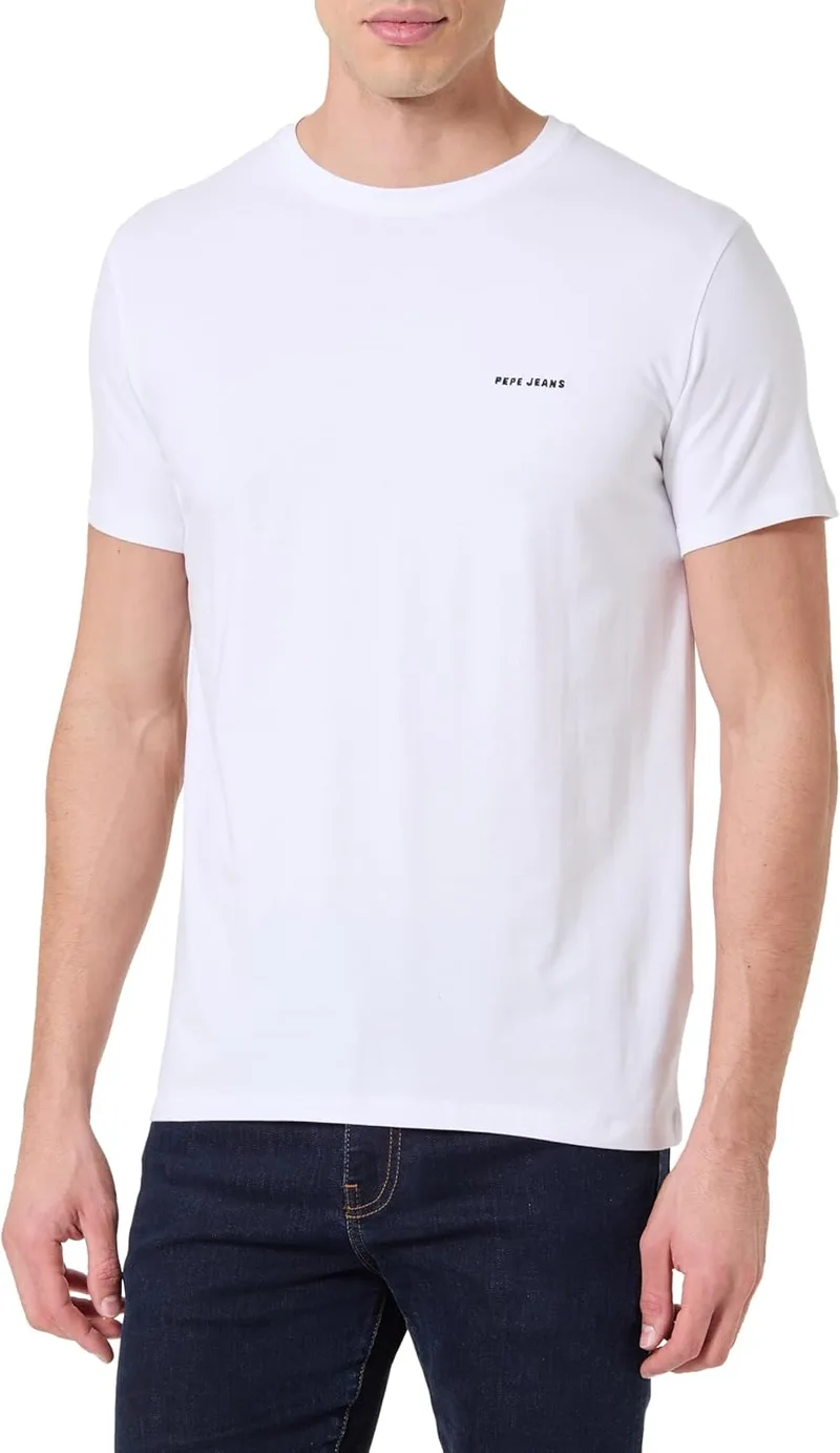 Pepe Jeans ▫️ T-Shirt M Basic Logo Stretch para homem