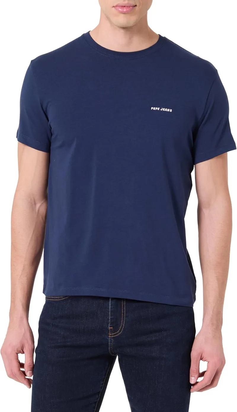 Pepe Jeans ▫️ T-Shirt M Basic Logo Stretch para homem
