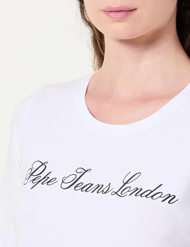 Pepe Jeans ▫️ Camisola de manga comprida W Basic Stretch Logo para mulher 2