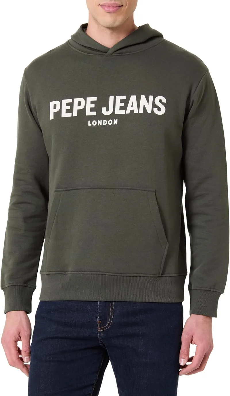 Pepe Jeans ▫️ M Camisola com capuz e logótipo grande para homem