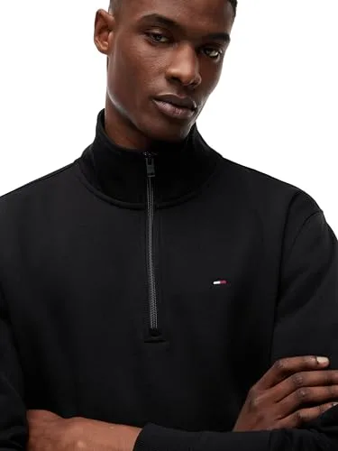 Tommy Jeans ▫️ TJM Reg Fleece 1/4zip Mock Neck Dm0dm20339 Camisola com meio fecho para homem 4