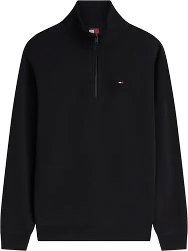Tommy Jeans ▫️ TJM Reg Fleece 1/4zip Mock Neck Dm0dm20339 Camisola com meio fecho para homem 6