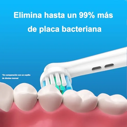 Oddekey ▫️ Escovas de substituição compatíveis com Braun Oral-B Vitality Pro, Pro 3, cabeças para escova elétrica Oral-B, peças de substituição para cuidados suaves, embalagem com 8 cabeças, branco 4